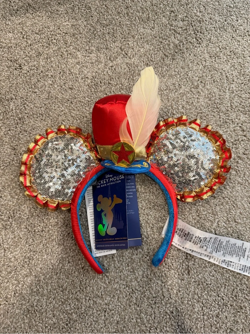 Disney Mickey Mouse Main Attraction Dumbo Ears NWT